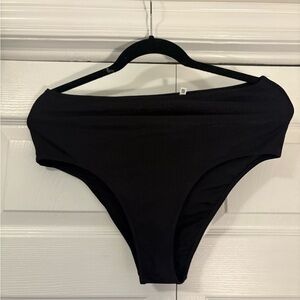 Black High-Waisted Bikini Bottom